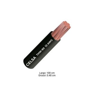 Cable THW-90 450/750 V, color negro 100m