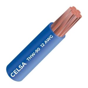 Cable THW-90 450/750 V 8AWG  Azul 100m