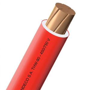 Cable THW-90 + AWG 450/750 V  - Rojo 100m