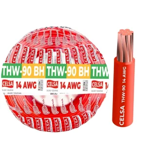 Cable THW-90 450/750 V 8AWG rojo 100m